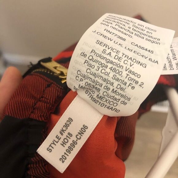 J Crew girls Crewcuts Red Buffalo Plaid one piece Jumper jumpsuit romper 5 - Picture 12 of 13